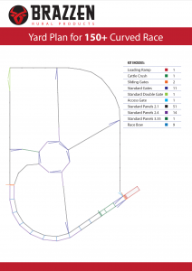 Brazzen Yard Plan 150 plus Curved Race Cattle